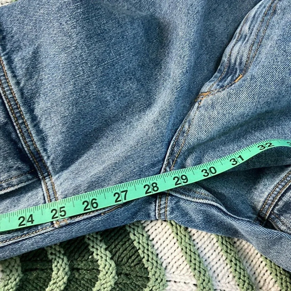 Urban Outfitters BDG Utility Cargo Front Knee Pocket Denim Blue Jeans Womens 29 - Picture 8 of 9
